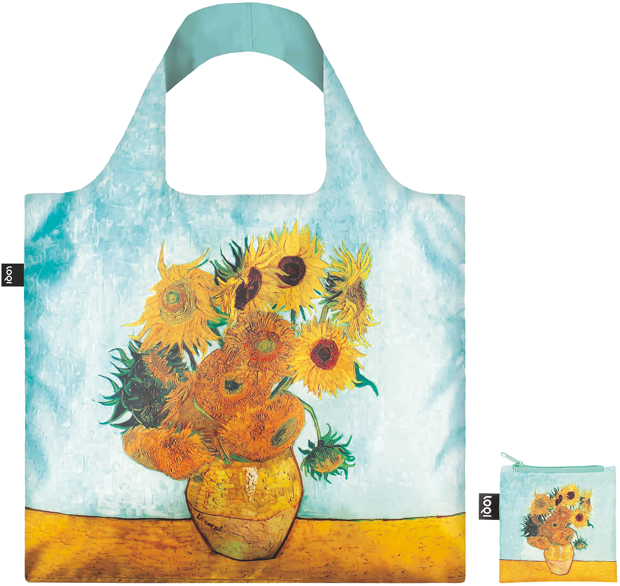 LOQI Bag Van Gogh &bdquo;Vase with Sunflowers&ldquo;
