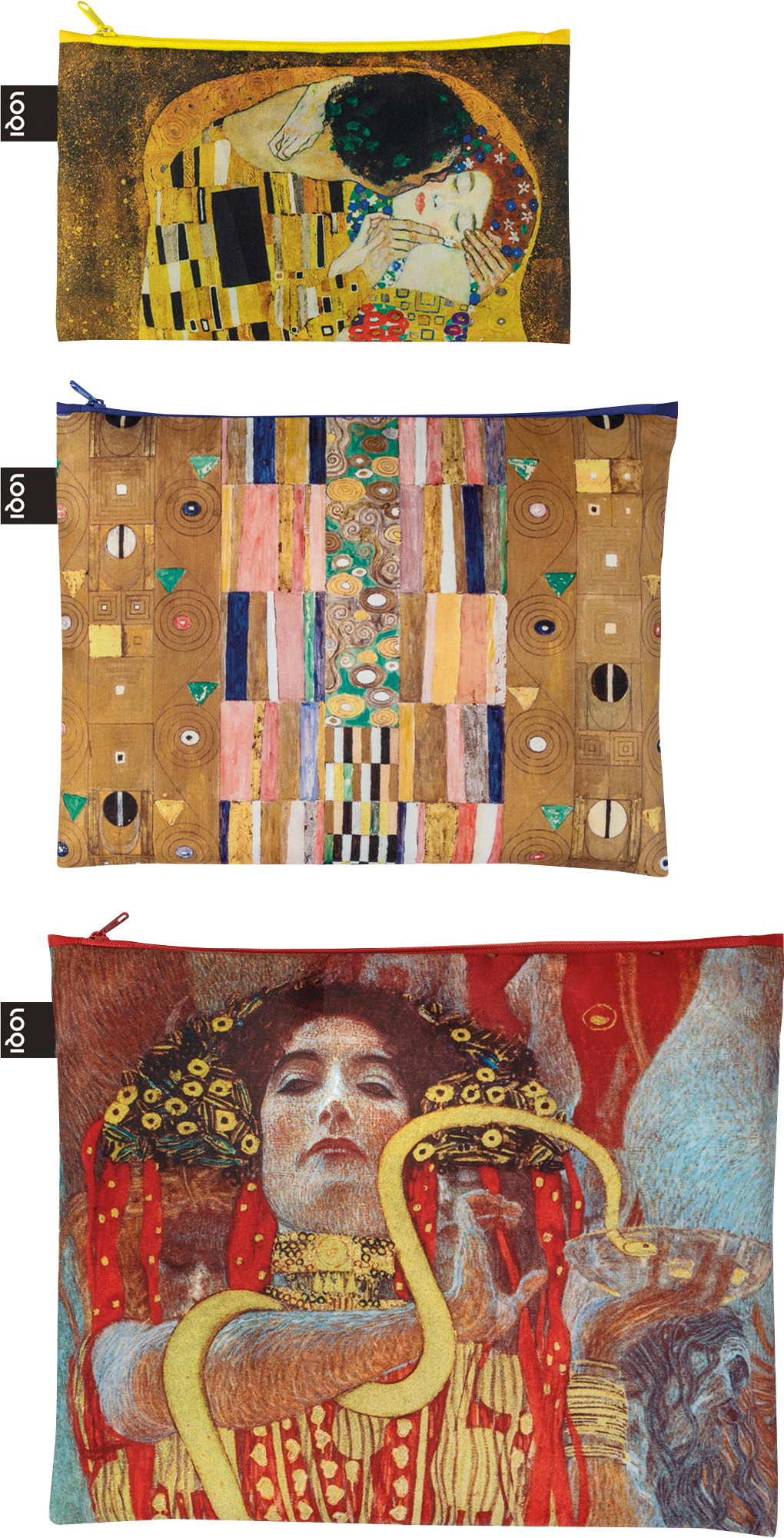 LOQI Zip Pockets Museum &bdquo;Klimt&ldquo;