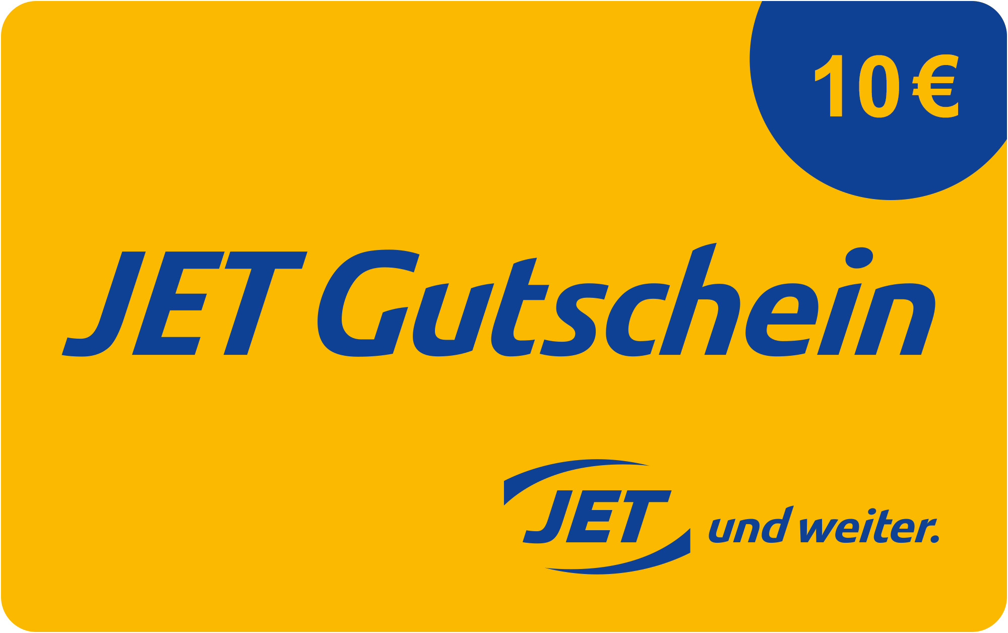 10,&ndash; &euro; JET-Gutschein